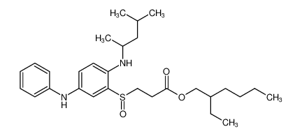 2-ethylhexyl 3-((2-((4-methylpentan-2-yl)amino)-5-(phenylamino)phenyl)sulfinyl)propanoate CAS:679402-17-6 manufacturer & supplier