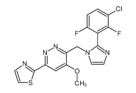 3-[2-(3-chloro-2,6-difluoro-phenyl)-imidazol-1-ylmethyl]-4-methoxy-6-thiazyl-pyridazine CAS:679405-24-4 manufacturer & supplier