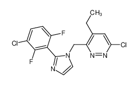 6-Chloro-3-[2-(3-chloro-2,6-difluoro-phenyl)-imidazol-1-ylmethyl]-4-ethyl-pyridazine CAS:679405-42-6 manufacturer & supplier