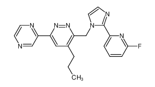 3-[2-(6-fluoro-pyridin-2-yl)-imidazol-1-ylmethyl]-4-propyl-6-pyrazin-2-yl-pyridazine CAS:679405-48-2 manufacturer & supplier