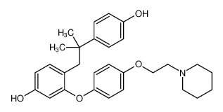 4-(2-(4-hydroxyphenyl)-2-methylpropyl)-3-(4-(2-(piperidin-1-yl)ethoxy)phenoxy)phenol CAS:679410-78-7 manufacturer & supplier