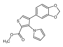 methyl 4-(benzo[d][1,3]dioxol-5-yl)-3-(1H-pyrrol-1-yl)thiophene-2-carboxylate CAS:679425-92-4 manufacturer & supplier