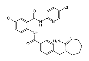 2-(4-((2-amino-4,5,6,7-tetrahydro-1H-1,3-diazepin-1-yl)methyl)benzamido)-5-chloro-N-(5-chloropyridin-2-yl)benzamide CAS:679426-94-9 manufacturer & supplier