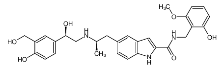 5-((R)-2-(((R)-2-hydroxy-2-(4-hydroxy-3-(hydroxymethyl)phenyl)ethyl)amino)propyl)-N-(2-hydroxy-6-methoxybenzyl)-1H-indole-2-carboxamide CAS:679427-63-5 manufacturer & supplier