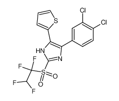 4-(3,4-dichloro-phenyl)-2-(1,1,2,2-tetrafluoro-ethanesulfonyl)-5-thiophen-2-yl-1(3)H-imidazole CAS:67947-61-9 manufacturer & supplier