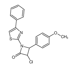 3-chloro-4-(4-methoxy-phenyl)-1-(4-phenyl-thiazol-2-yl)-azetidin-2-one CAS:67948-36-1 manufacturer & supplier