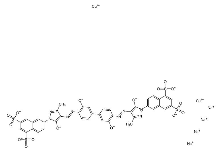 dicopper,tetrasodium,6-[4-[[4-[4-[[1-(5,7-disulfonatonaphthalen-2-yl)-3-methyl-5-oxidopyrazol-4-yl]diazenyl]-3-oxidophenyl]-2-oxidophenyl]diazenyl]-3-methyl-5-oxidopyrazol-1-yl]naphthalene-1,3-disulfonate CAS:67952-81-2 manufacturer & suppli