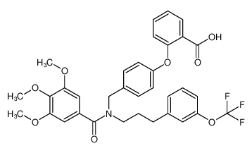 2-(4-((3,4,5-trimethoxy-N-(3-(3-(trifluoromethoxy)phenyl)propyl)benzamido)methyl)phenoxy)benzoic acid CAS:679789-80-1 manufacturer & supplier