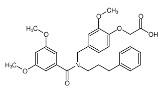 2-(4-((3,5-dimethoxy-N-(3-phenylpropyl)benzamido)methyl)-2-methoxyphenoxy)acetic acid CAS:679790-09-1 manufacturer & supplier