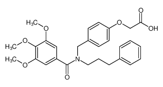 2-(4-((3,4,5-trimethoxy-N-(3-phenylpropyl)benzamido)methyl)phenoxy)acetic acid CAS:679791-49-2 manufacturer & supplier