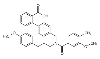 4'-((3-methoxy-N-(3-(4-methoxyphenyl)propyl)-4-methylbenzamido)methyl)-[1,1'-biphenyl]-2-carboxylic acid CAS:679792-65-5 manufacturer & supplier