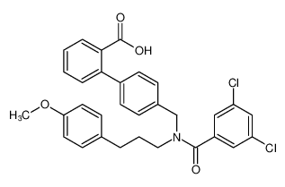 4'-((3,5-dichloro-N-(3-(4-methoxyphenyl)propyl)benzamido)methyl)-[1,1'-biphenyl]-2-carboxylic acid CAS:679792-66-6 manufacturer & supplier