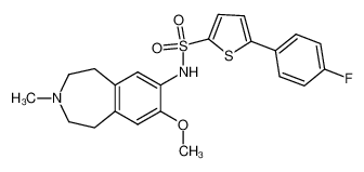 5-(4-fluorophenyl)-thiophene-2-sulphonic acid (8-metoxy-3-methyl-2,3,4,5-tetrahydro-1H-benzo[d]azepin-7-yl) amide CAS:679796-10-2 manufacturer & supplier