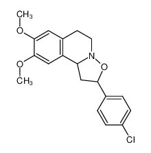 2-(4-chloro-phenyl)-8,9-dimethoxy-1,5,6,10b-tetrahydro-2H-isoxazolo[3,2-a]isoquinoline CAS:6798-26-1 manufacturer & supplier