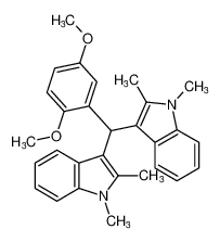 1H-Indole, 3,3'-[(2,5-dimethoxyphenyl)methylene]bis[1,2-dimethyl- CAS:679805-21-1 manufacturer & supplier