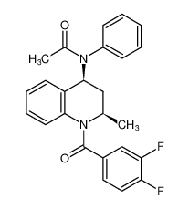 rel-N-((2R,4S)-1-(3,4-difluorobenzoyl)-2-methyl-1,2,3,4-tetrahydroquinolin-4-yl)-N-phenylacetamide CAS:679806-31-6 manufacturer & supplier