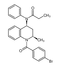 rel-N-((2R,4S)-1-(4-bromobenzoyl)-2-methyl-1,2,3,4-tetrahydroquinolin-4-yl)-N-phenylpropionamide CAS:679806-72-5 manufacturer & supplier