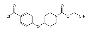 1-Piperidinecarboxylic acid, 4-[4-(chlorocarbonyl)phenoxy]-, ethyl ester CAS:679808-93-6 manufacturer & supplier