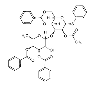 phenyl 3,4-di-O-benzoyl-α-L-rhamnopyranosyl-(1-)3)-2-O-acetyl-4,6-O-benzylidene-1-thio-β-D-glucopyranoside CAS:679812-46-5 manufacturer & supplier