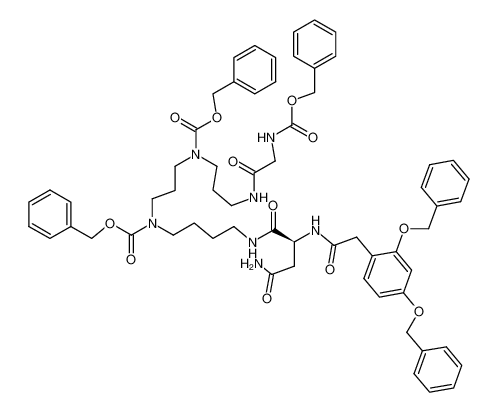 4,8-bis(benzyloxycarbonyl)-N1-(Nα-benzyloxycarbonylglycyl)-N12-{Nα-[2,4-bis(benzyloxy)phenylacetyl]asparaginyl}-4,8-diaza-1,12-dodecanediamine CAS:679812-67-0 manufacturer & supplier