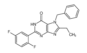 7-benzyl-2-(2,5-difluorophenyl)-8-ethyl-1,7-dihydro-6H-purin-6-one CAS:679818-02-1 manufacturer & supplier