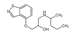 1-(1,2-benzothiazol-4-yloxy)-3-(pentan-2-ylamino)propan-2-ol CAS:67982-24-5 manufacturer & supplier