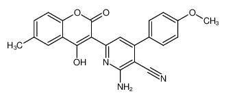 2-Amino-6-(4-hydroxy-6-methyl-2-oxo-2H-chromen-3-yl)-4-(4-methoxy-phenyl)-nicotinonitrile CAS:679838-47-2 manufacturer & supplier