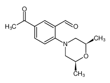 rel-5-acetyl-2-((2R,6S)-2,6-dimethylmorpholino)benzaldehyde CAS:679839-43-1 manufacturer & supplier