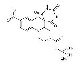 1,1-dimethylethyl 1,1',2,3',4',4a,6'-octahydro-8-nitro-2',4',6'-trioxospiro[3H-pyrazino[1,2-a]quinoline-5(6H),5'(2'H)-pyrimidine]-3-carboxylate CAS:679839-61-3 manufacturer & supplier