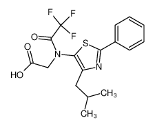 N-(4-isobutyl-2-phenyl-thiazol-5-yl)-N-trifluoroacetyl-glycine CAS:67984-50-3 manufacturer & supplier