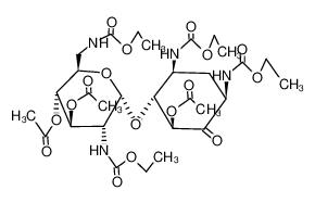 Acetic acid (1S,2R,3S,5R)-2-[(2R,3R,4R,5R,6R)-4,5-diacetoxy-3-ethoxycarbonylamino-6-(ethoxycarbonylamino-methyl)-tetrahydro-pyran-2-yloxy]-3,5-bis-ethoxycarbonylamino-6-oxo-cyclohexyl ester CAS:67992-42-1 manufacturer & supplier