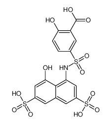 2-hydroxy-5-[(8-hydroxy-3,6-disulfonaphthalen-1-yl)sulfamoyl]benzoic acid CAS:68003-34-9 manufacturer & supplier