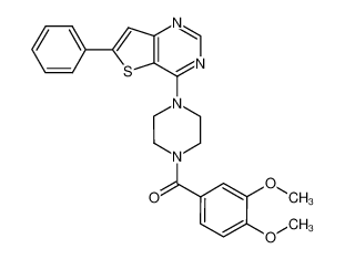 (3,4-dimethoxyphenyl)(4-(6-phenylthieno[3,2-d]pyrimidin-4-yl)piperazin-1-yl)methanone CAS:680181-83-3 manufacturer & supplier