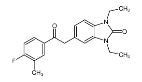 1,3-Diethyl-5-[2-(4-fluoro-3-methyl-phenyl)-2-oxo-ethyl]-1,3-dihydro-benzoimidazol-2-one CAS:680189-17-7 manufacturer & supplier