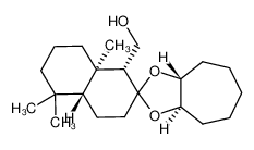 (-)-(1R,4aR,8aR)-1,2,3,4,4a,5,6,7,8,8a-decahydro-5,5,8a-trimethyl-2-oxonaphthalene-1-methanol-2-[(1R,2R)-cycloheptanediol acetal] CAS:680191-49-5 manufacturer & supplier