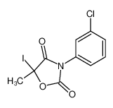 3-(3-chloro-phenyl)-5-iodo-5-methyl-oxazolidine-2,4-dione CAS:68020-37-1 manufacturer & supplier