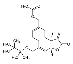 ((3aS,6E,10E,11aR)-10-(((tert-butyldimethylsilyl)oxy)methyl)-3-methylene-2-oxo-2,3,3a,4,5,8,9,11a-octahydrocyclodeca[b]furan-6-yl)methyl acetate CAS:680202-87-3 manufacturer & supplier