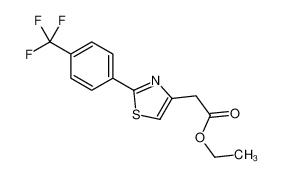 ethyl 2-[2-[4-(trifluoromethyl)phenyl]-1,3-thiazol-4-yl]acetate CAS:680215-92-3 manufacturer & supplier