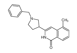 (+-)-3-(1-benzylpyrrolidin-3-yl)-5-methyl-2H-isoquinolin-1-one CAS:680223-81-8 manufacturer & supplier