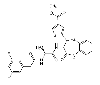 methyl 5-(3-((S)-2-(2-(3,5-difluorophenyl)acetamido)propanamido)-4-oxo-2,3,4,5-tetrahydrobenzo[b][1,4]thiazepin-2-yl)thiophene-3-carboxylate CAS:680228-84-6 manufacturer & supplier