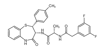 N2-[(3,5-difluoro-phenyl)acetyl]-N1-[(2R,3R)-2-(4-methylphenyl)-4-oxo-2,3,4,5-tetrahydro-1,5-benzothiazepin-3-yl]-L-alaninamide CAS:680229-11-2 manufacturer & supplier