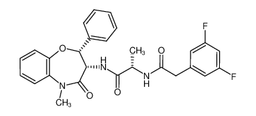 N2-[(3,5-difluorophenyl)acetyl]-N1-[(2R,3S)-5-methyl-4-oxo-2-phenyl-2,3,4,5-tetrahydro-1,5-benzoxazepin-3-yl]-L-alaninamide CAS:680229-38-3 manufacturer & supplier