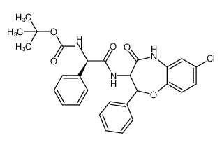 tert-butyl ((1R)-2-((7-chloro-4-oxo-2-phenyl-2,3,4,5-tetrahydrobenzo[b][1,4]oxazepin-3-yl)amino)-2-oxo-1-phenylethyl)carbamate CAS:680231-34-9 manufacturer & supplier