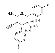 6-amino-2,4-bis-(4-bromo-phenyl)-3,5-dicyano-3,4-dihydro-2H-thiopyran-3-carbothioic acid amide CAS:68029-61-8 manufacturer & supplier