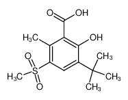 3-tert-Butyl-2-hydroxy-5-methanesulfonyl-6-methyl-benzoic acid CAS:68029-82-3 manufacturer & supplier