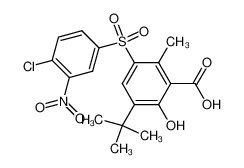 3-tert-Butyl-5-(4-chloro-3-nitro-benzenesulfonyl)-2-hydroxy-6-methyl-benzoic acid CAS:68030-07-9 manufacturer & supplier