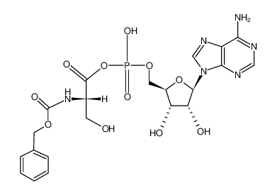 [5']adenylic acid-(N-benzyloxycarbonyl-L-serine)-anhydride_68030-41-1