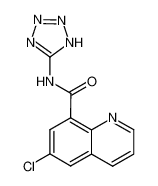 6-chloro-quinoline-8-carboxylic acid 1(2)H-tetrazol-5-ylamide CAS:68056-59-7 manufacturer & supplier