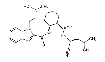 1-(2-dimethylamino-ethyl)-1H-indole-2-carboxylic acid [2-(1-cyano-3-methyl-butylcarbamoyl)-cyclohexyl]-amide CAS:680570-29-0 manufacturer & supplier