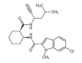 6-chloro-N-((1S,2R)-2-(((S)-1-cyano-3-methylbutyl)carbamoyl)cyclohexyl)-1-methyl-1H-indole-2-carboxamide CAS:680570-39-2 manufacturer & supplier